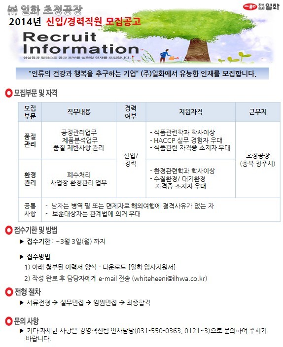 (주)일화초정공장 이미지