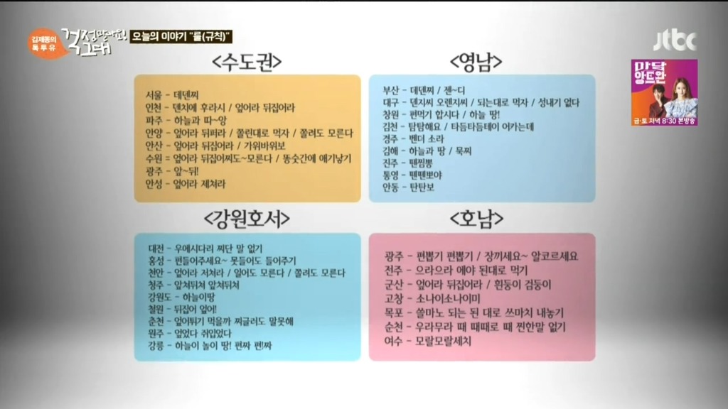 뒤집어라 엎어라 지역별 용어.jpg | 인스티즈