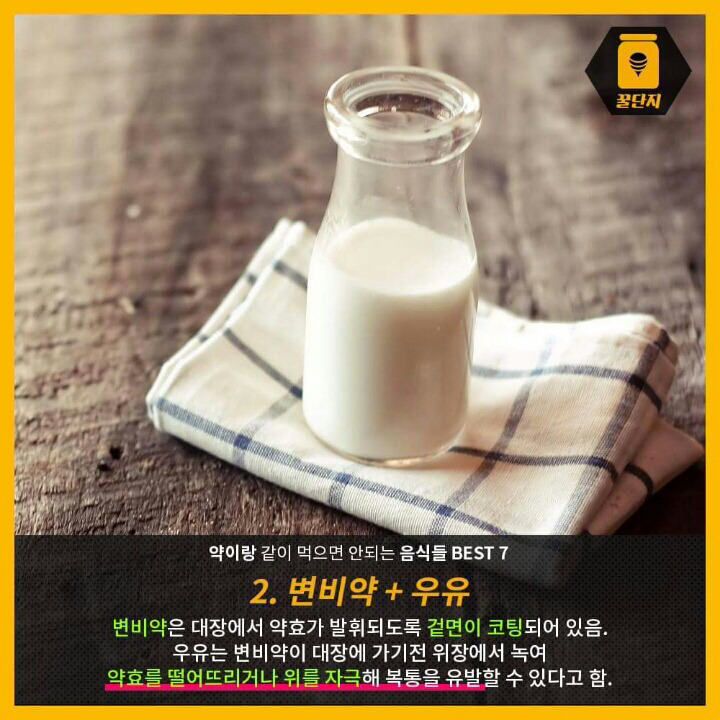 약이랑 먹으면 안되는 음식 7가지 | 인스티즈