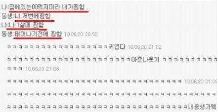 현실 남매들의 대화 | 인스티즈