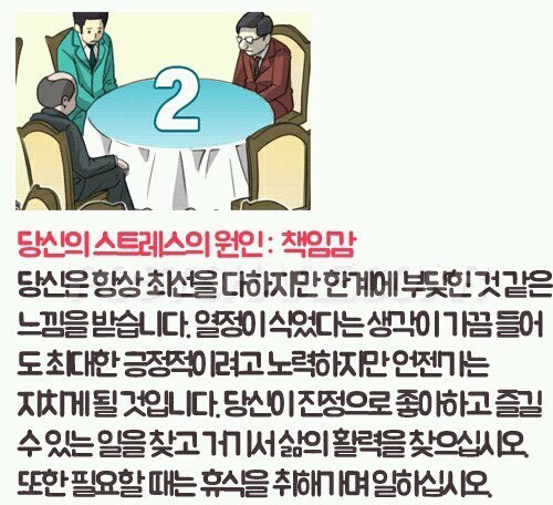 스트레스 원인을 알아보는 심리테스트 | 인스티즈