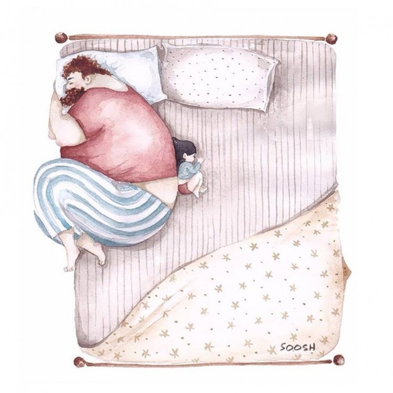 아빠와 딸의 사이를 보여주는 그림 | 인스티즈