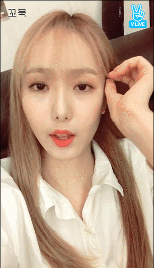 여자친구 신비 생일 v앱(난입하는 은하).gif | 인스티즈