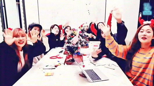 프리스틴 크리스마스 V앱.gif | 인스티즈