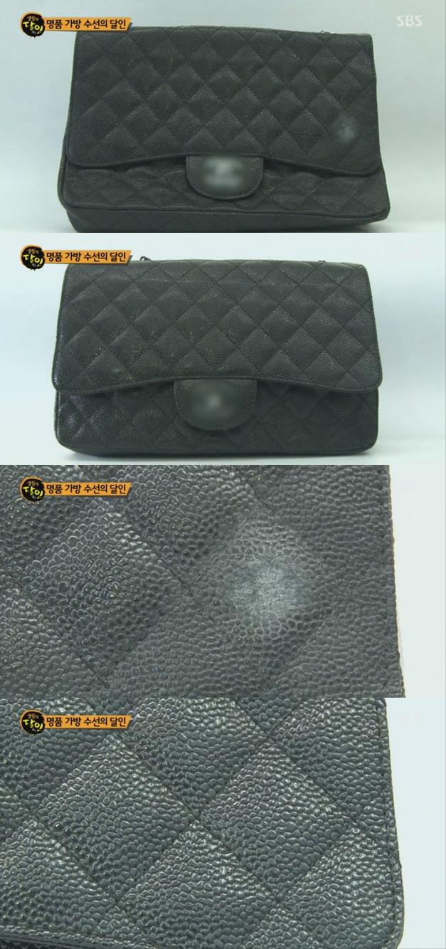 벽에 쓸린 샤넬백 살리기.gif | 인스티즈