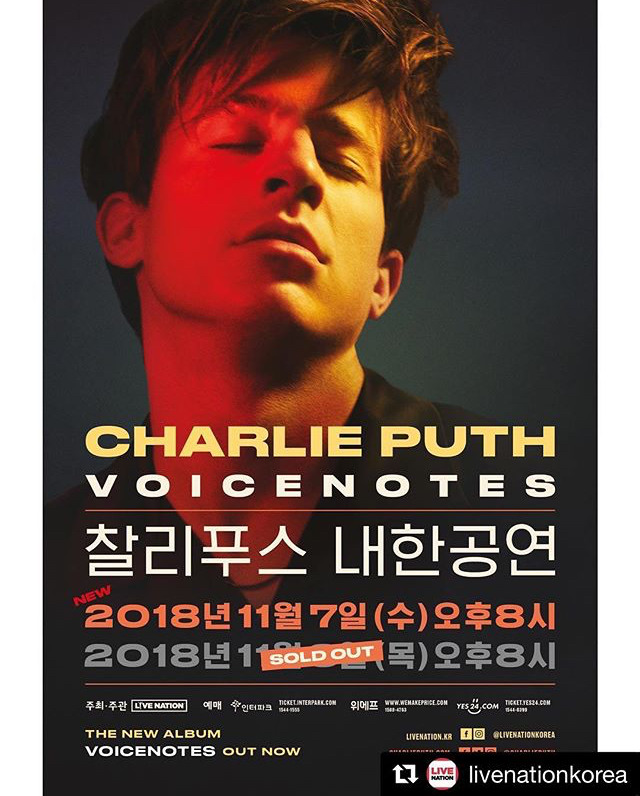 찰리 푸스 추가 공연 확정 | 인스티즈