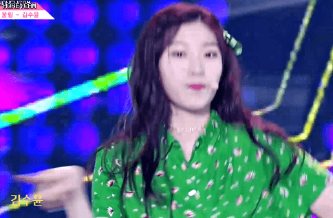 [프듀48] [데이터 주의] 하이텐션에서 초록이 걔.gif | 인스티즈