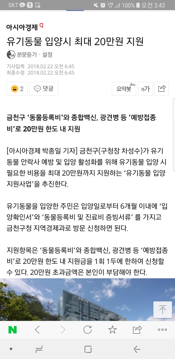 유기동물 입양시 최대 20만원 지원 | 인스티즈