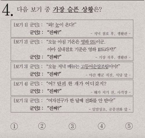 다음 보기 중 가장 슬픈 상황은? | 인스티즈