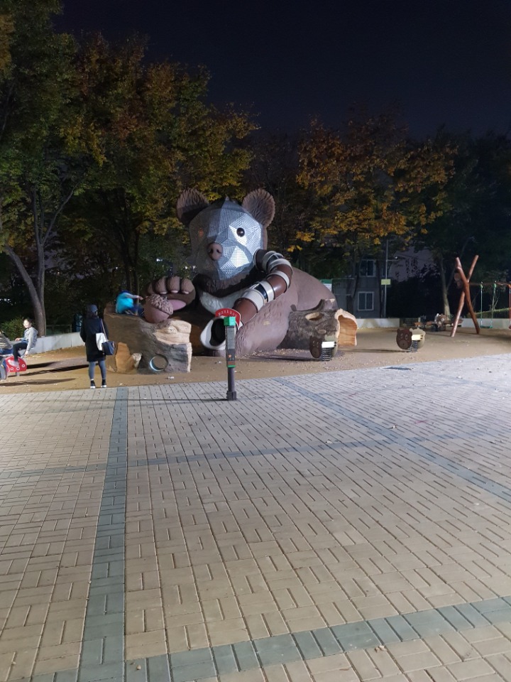 이태원 공원에 곰 한마리 | 인스티즈
