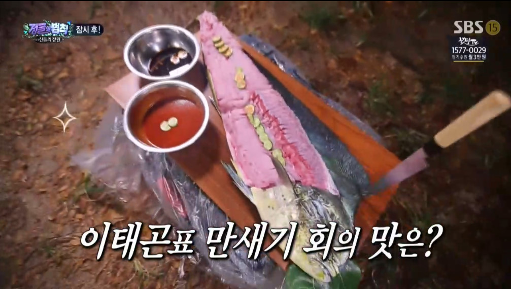 오늘자 정글의법칙 이태곤 회뜨기 클라스 | 인스티즈